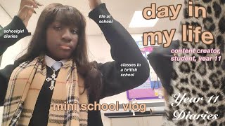 *REALISTIC* day in my life (high school) 🍒❄️ romanticizing, student (classes, british school) VLOG
