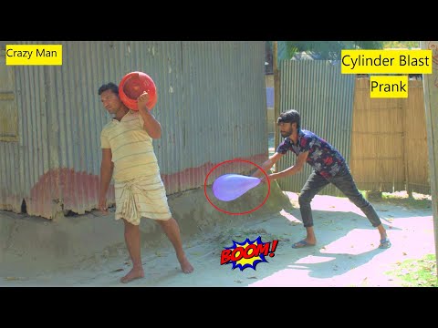 Popping Balloons Prank!! On Fake LPG Cylinder Blast Prank !!With Crazy Reaction on Public