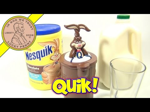 Nestle Nesquik Chocolate Milk Bunny Ears Mixer - Spin Those Bunny Ears!