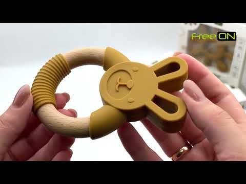 Прорізувач FreeOn силіконовий кролик зелений (49508)