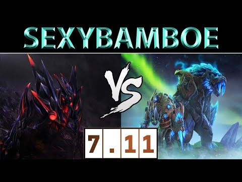 SexyBamboe [Shadow Fiend] vs Ghostik [Lone Druid] ► Dota 2 7.11