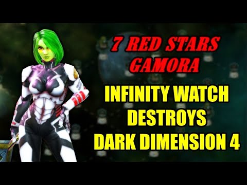 INFINITY WATCH DARK DIMENSION 4 SHOWCASE | 7 RED STARS GAMORA | STRIKE FORCE | MSF