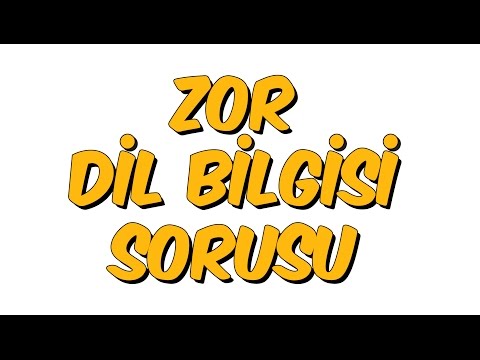 5dk da SINAV STRESİ ve ZOR DİLBİLGİSİ SORUSU