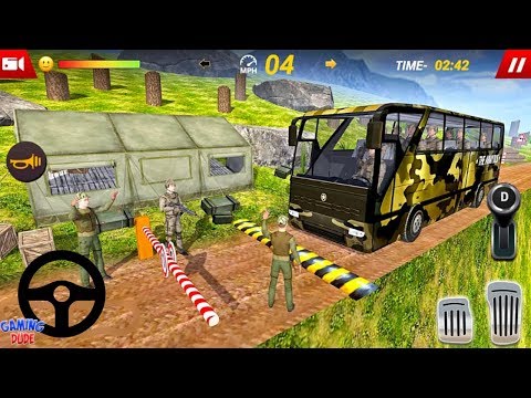 US Army Bus Driver Soldier Transport Duty 2019 - Offroad Bus Transport | Android Gameplay HD