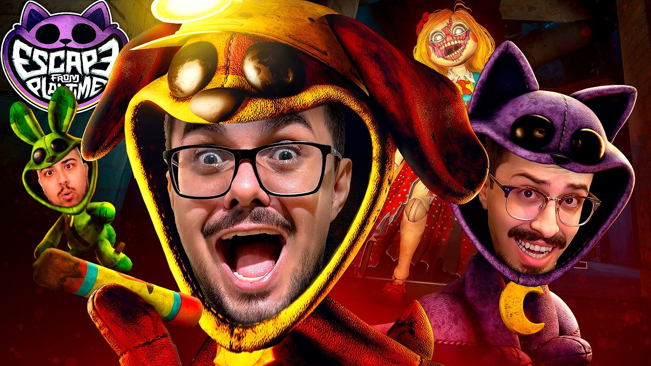 PRESOS NO UNIVERSO DE POPPY PLAY TIME COM OS AMIGOS - Escape From Playtime