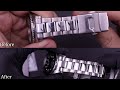 HOW TO REFINISH A WATCH EASY Scratch Removal Tutorial For BOTH Brushed Satin And High Polish
