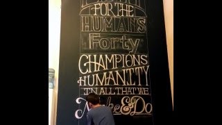 Forty's Chalk Wall: "Fight for the Humans"