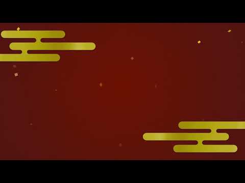 【フリー素材】紙吹雪が舞う和風の赤背景 Japanese style background【Free Background Effects】