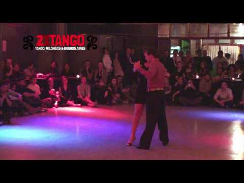  Greta Hekier  and  Guillermo Cerneaz  are  dancing  to  the  tango  "  Fueron Tres Años  "