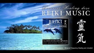 靈氣 Reiki Music Healing: 8hz Dolphin Therapy (Full Binaural 3D Therapy with Bell Every 5 Minutes)