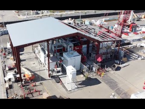 Tesla Fremont Gigacast & Roadrunner Flyover - Aug 26, 2020