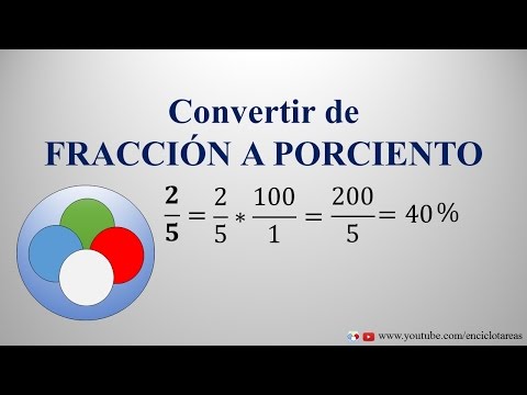 Convertir de Fracción a Porcentaje ó Porciento (%)- Modo facil