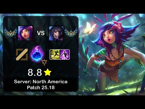 Neeko Mid vs Ahri - NA Challenger - Patch 25.18