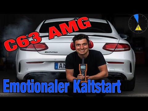 C63 AMG Emotion Start | 4 ways to start the AMG | From quiet to loud with volume measurement