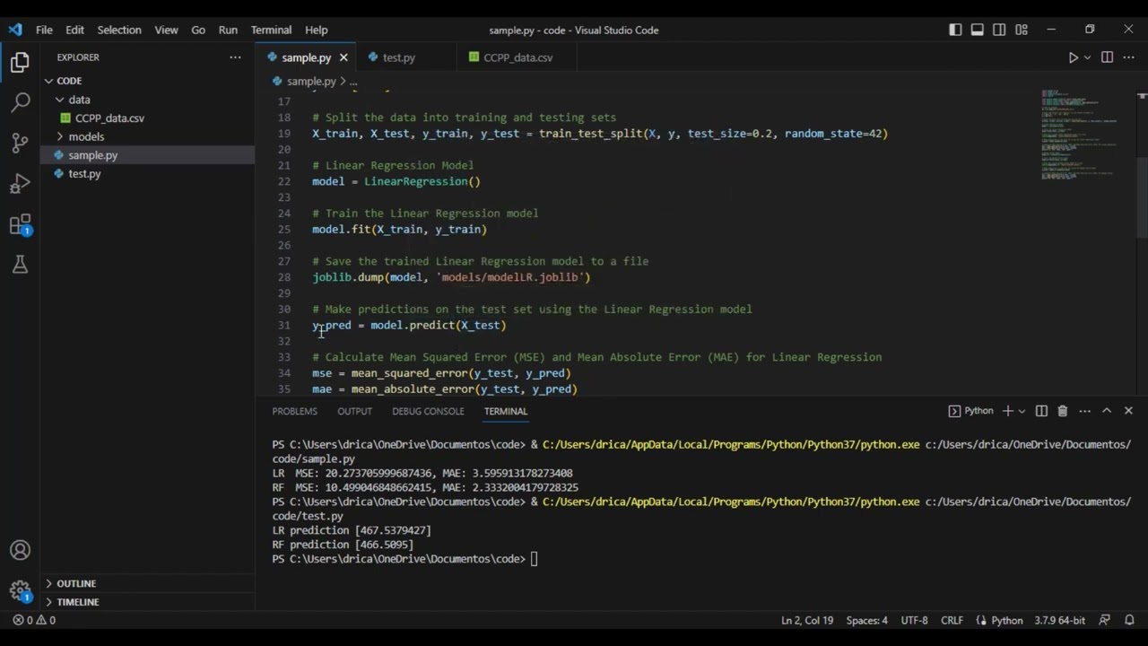 Machine Learning for Energy Forecasting: Code Walkthrough | Python | Scikit-Learn
