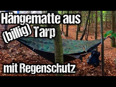 Tarp als Hängematte Aufbau? Der EXTREM Test über Nacht!