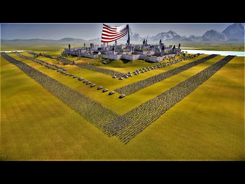 USA Military Base vs 3 Million Zombies Invasion | Ultimate Epic Battle Simulator 2@hsbgames