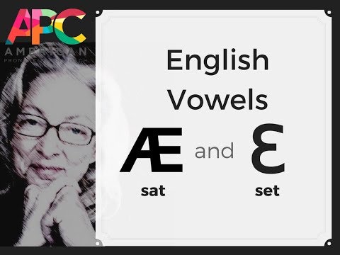 English Vowels, æ and ɛ