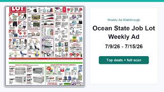 Ocean State Job Lot Weekly Ad (7/9/26 - 7/15/26) Top 10 Deals