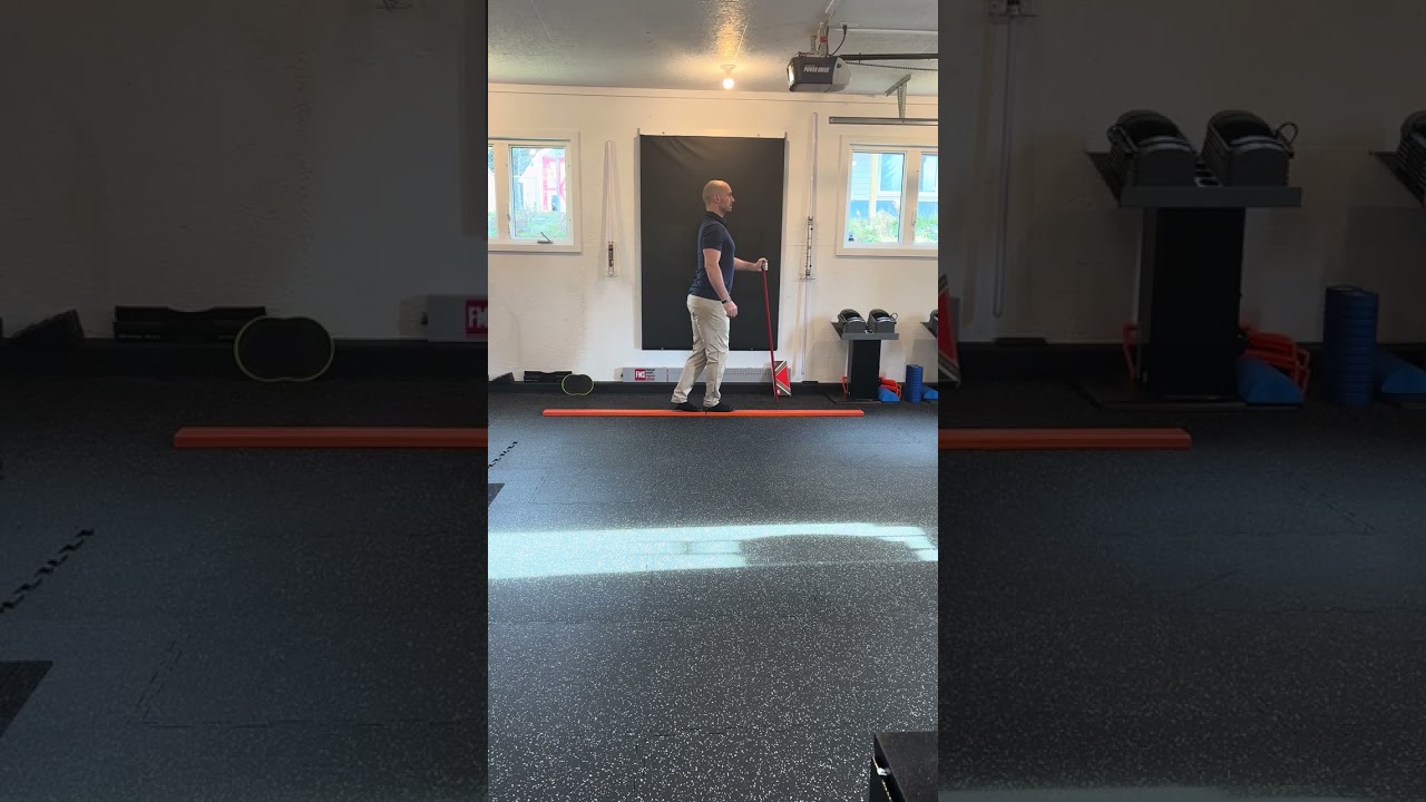 7. Level 2 Balance Beam Backward Walk (Side View)