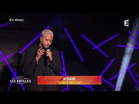 Slimane "Je veux chanter pour ceux " Michel Berger (19/09/17 France2 "Ensemble pour les Antilles")