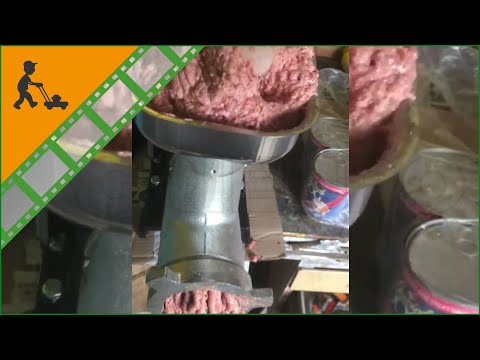 Funktionsvideo Fleischwolf Reber 9504 N INOX N.32 Induktionsmotor 1200W Getriebe mit Stahlzahnrädern