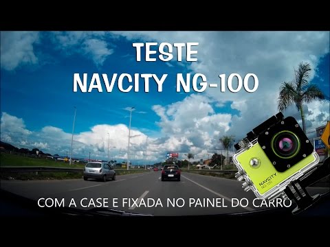 TESTE CAMERA ESPORTIVA NAVCITY NG-100 12MP PROVA D'ÁGUA Video