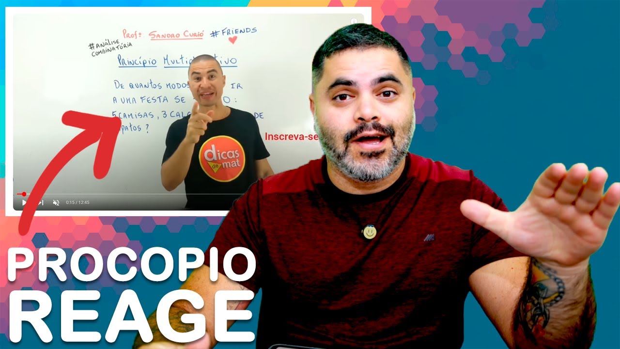 😎 PROCOPIO REACTS to Professor Sandro Curió's Class from @sandrocuriodicasdemat