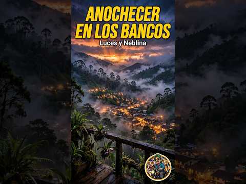 Anochecer brutal en Los Bancos 🌙 Luces, neblina y charla desde mi terraza