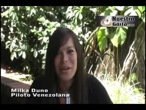 Saludos de Milka Duno, Piloto Venezolana