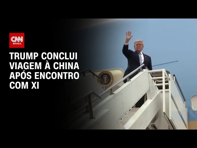 Após segunda reunião com Xi, Trump deixa Pequim e retorna aos EUA | CNN NOVO DIA