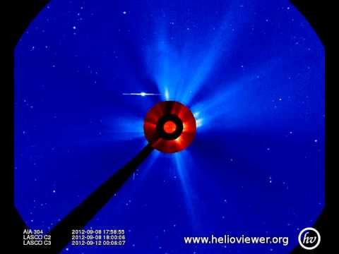 AIA 304, LASCO C2/C3 (2012-08-24 14:39:43 - 2012-09-21 08:14:55 UTC)