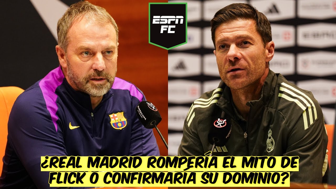 OJO, REAL MADRID. HANSI FLICK JAMÁS HA PERDIDO UNA FINAL. BARCELONA es claro FAVORITO | ESPN FC