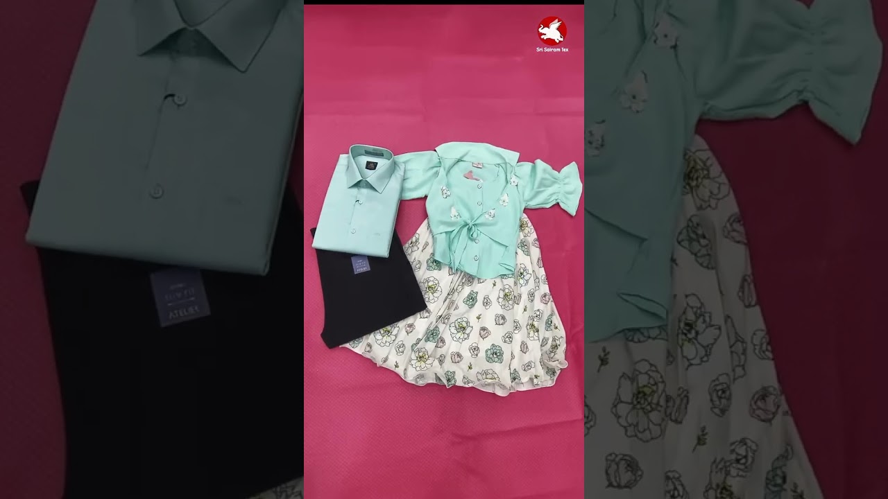 Appa & Ponnu matching outfits! Double the love, double the style. @Srisairamtex #matchingoutfits