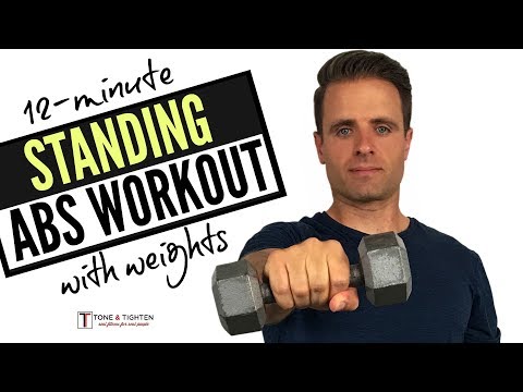 12 Minute Standing Abs Workout With Weights At Home