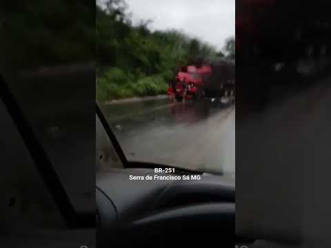 Acidente grave  na manhã dessa sexta-feira 27/02/2026 na Serra de Francisco Sá