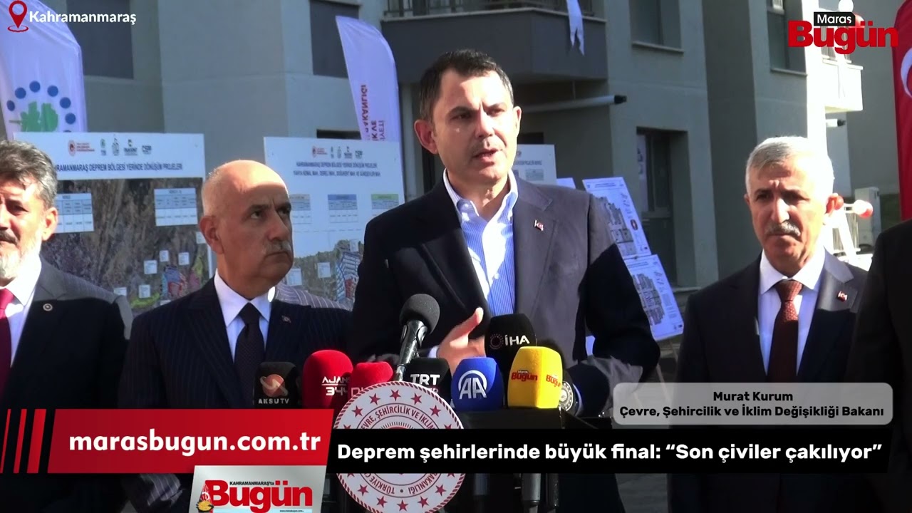 Kahramanmaraş’ta büyük final “Son çiviler çakılıyor”