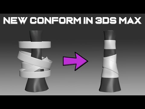 How to Use New Conform in 3ds Max: Step by Step #3dsmax #tipsandtricks #3dsmax2025