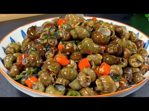 There are secrets to fried escargot, master these 3 steps, the pot will be fresh and tender w