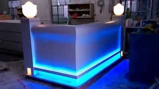 preview picture of video 'DTR009 Top Quality Corian Hotel reception desk'
