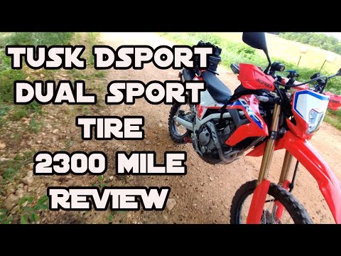 TUSK DSport Dual Sport Motorcycle Tires 2300 Mile Review Honda CRF300L