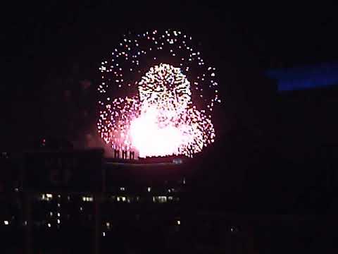 Old Memories:  Finale of 2010 4TH Of JULY Boston Pops Fireworks Spectacular - viewed from Cambridge