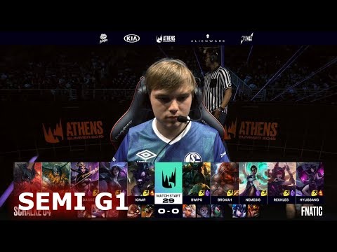 Fnatic vs Schalke 04 - Game 1 | Semi Final S9 LEC Summer 2019 Playoffs | S04 vs FNC G1