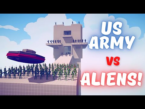 US ARMY SOLDIER vs 100x ALIENS - Totally Accurate Battle Simulator TABS