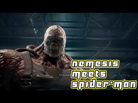 Nemesis Meets Spider Man Scene HD   Marvel Vs Capcom Infinite