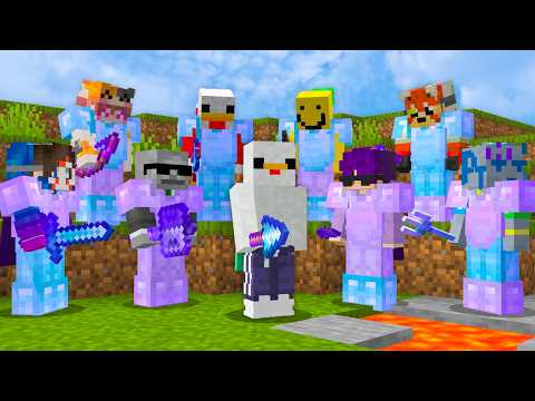 Minecraft Speedrunner VS 8 Hunters