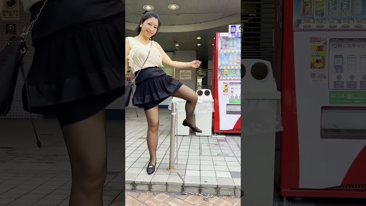 だんだん上手になってます♡#パンチラ