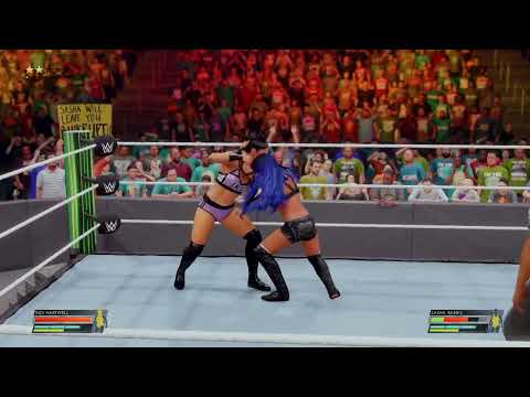 WWE 2K22 Indi Hartwell vs Sasha bank PS5 (Most Wanted DLC test)