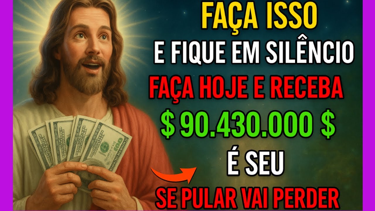 🟣DIGA ESTA ORAÇÃO DURANTE 60 SEGUNDOS | FIQUE EM SILÊNCIO | CHEGA EM 24 HORAS. Oração pelo dinheiro