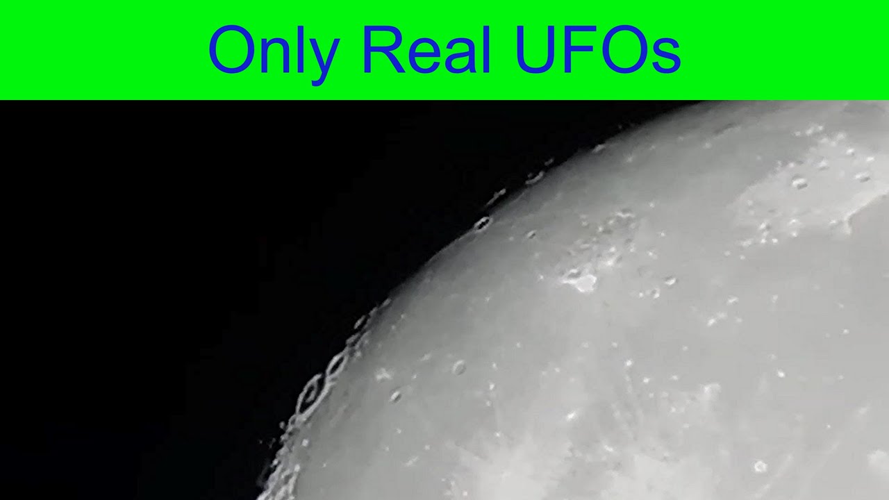 UFO spotted while observing the Moon.